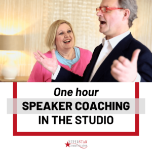 Speaker Coaching in the London Studio SuperStar Communicator