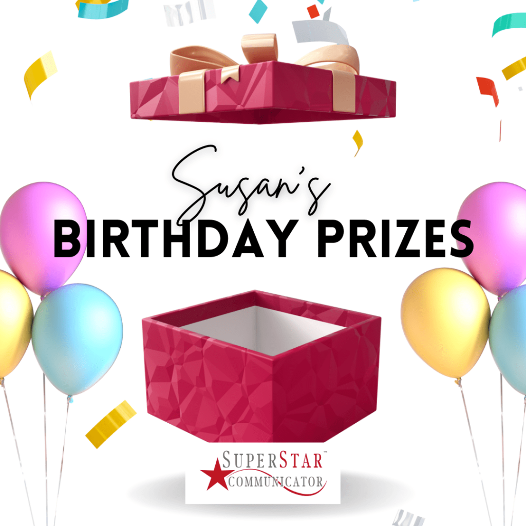 SuperStar Communicator Susan's Birthday Prize 2023 https://offers.superstarcommunicator.com